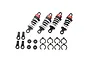 Kyosho 1/10 Fazer Mk2 short shock set containing four assembled shocks, springs, ball ends, and preload spacers.