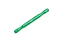 GPM green anodised aluminium front chassis brace bar shown against a plain white background.