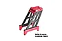 GPM red anodised aluminium and carbon fibre centre tower brace with visible screws on a white background.