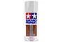 A 180ml can of Tamiya Surface Primer (L) in gray, featuring the iconic Tamiya twin-star logo on a white background.