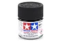 A 10ml jar of Tamiya XF-1 Flat Black acrylic paint with a black ribbed screw-on cap, set against a plain white background.