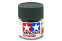 A 10ml jar of Tamiya XF-11 J.N. Green flat acrylic paint with a dark green ribbed cap against a white background.