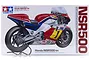 Tamiya 1/12 scale Honda NSR500 '84 motorcycle plastic model kit box art showing a red, white, and blue racing bike.