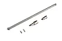 BlackZon Steel Centre Driveshaft and Drive Cup Set laid out on a clean white background.