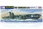 Tamiya 1/700 scale Japanese Shinano Aircraft Carrier plastic model kit box art showing the ship at sea.