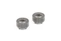 Two metal RGT 32T drive gears shown from a top-angle view on a clean white background.