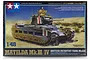 Tamiya 1/48 scale British Matilda Mk. III/IV Infantry Tank plastic model kit box art showing a painted tank in a desert environment.