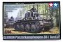 Tamiya 1/48 scale German Panzerkampfwagen 38(t) Ausf.E/F plastic model kit box art showing two tanks in a forest setting.