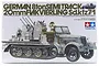 Tamiya 1/35 German 8 Ton Half-Track with 20mm Flakvierling (Sd.Kfz. 7/1) Scaled Plastic Model Kit 35050