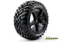 Louise T-Apollo truggy tyre mounted on a black spoke rim against a white background.