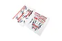 Losi Summit Racing decal graphics sheets featuring race numbers, star logos, and sponsor branding.