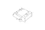 Line drawing diagram of the MJX RC Front Bulkhead (P12160) showing part geometry.