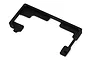 Black plastic battery holder for MJX RC vehicles, shown from an overhead studio angle against a white background.