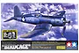 Tamiya 1/32 scale Vought F4U-1 Corsair Birdcage plastic model kit box art showing a blue fighter plane flying through clouds.