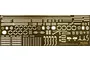 Fujimi 1/700 scale brass photo-etched detail parts sheet featuring various ship components against a plain background.