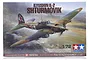 Tamiya 1/72 scale Ilyushin IL-2 Shturmovik model kit box art showing a camouflaged aircraft in flight over a battlefield.