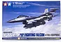 Tamiya 1/72 scale Lockheed Martin F-16CJ Block 50 Fighting Falcon plastic model kit box art showing the jet in flight.