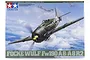 Tamiya 1/48 scale Focke-Wulf Fw190 A-8/A-8 R2 plastic model kit box art showing a German fighter plane in flight.