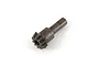A single ARRMA 10T spiral bevel gear made of dark grey metal, shown from an angled perspective against a white background.