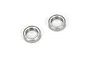 Two ARRMA metal shielded ball bearings shown from an angled perspective against a white background.