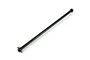 A black metal ARRMA 135mm drive shaft for RC vehicles, shown at an angle against a white background.