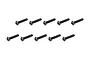 Ten black ARRMA 3x15mm button head screws arranged in two rows of five against a white background.