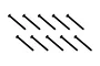 A set of ten black metal button head screws arranged in two rows of five against a white background.
