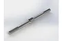 A silver metal turnbuckle with threaded ends and a central hexagonal adjustment section, isolated on a white background.