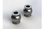 Two silver metal ball joints for RC suspension linkages shown against a plain white background.