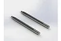 Two ARRMA 4x63mm shock shafts made of polished steel, shown side-by-side against a plain white background.