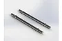 Two silver metal turnbuckles for RC vehicles, shown against a plain white background.