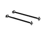 Two ARRMA RC drive shafts with ball-joint ends, shown in a studio product shot against a white background.