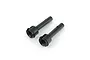 Two black metal RC drive axles for ARRMA vehicles shown against a white background.