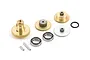 A set of replacement metal servo gears, bearings, and pins for an ARRMA ADS-15M V2 servo, displayed on a white background.