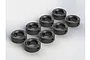 Eight black ARRMA drive shaft pin retaining rings arranged in a grid on a white background.