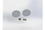 ARRMA slipper clutch plate set including two metal discs, a small spacer, and a coil spring against a white background.