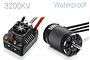 Hobbywing EzRun Max10 SCT 120A ESC and 3660SL 3200KV brushless motor combo set on a white background.