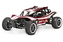 HPI Baja Kraken Sidewinder X5 RC buggy with red and white body panels, black roll cage, and off-road tires on a white background.