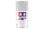 A 100ml can of Tamiya AS-2 Light Grey Aircraft Series spray paint against a white background.