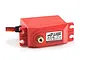 ARRMA ADS-7M V2 7Kg waterproof metal geared servo in red plastic casing with brass output spline.