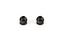 Two black metal pivot balls for ARRMA RC vehicles, shown against a plain white background.