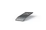ARRMA Raider XL silver aluminium roof plate with engraved branding on a white background.