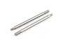 Two ARRMA 3.5x59.5mm metal shock shafts for RC vehicles, shown side-by-side on a white background.