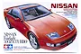 Tamiya 1/24 scale Nissan Fairlady 300ZX Turbo plastic model kit box art featuring a red sports car.