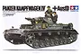 Tamiya 1/35 scale Panzer Kampfwagen IV Ausf.D plastic model kit box art showing a detailed illustration of the German tank with crew figures.