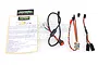 HiLantronics Micron1T RC engine kill switch kit including circuit board, wiring harnesses, switch, LED, and instruction sheet on a white background.