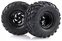 HSP 2.2" Crusher Off Road Tyres on Black Rims - Wheels 2Pcs 90817