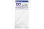 A Tamiya 20mm wide craft spatula in its original clear plastic retail packaging with a blue and white header card.