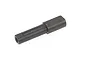 A black metal bevel gear shaft for an HSP RC vehicle, shown against a plain white background.