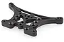 A black plastic rear shock tower spare part for an HSP RC vehicle, featuring multiple mounting holes and a triangular structural design.
